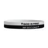 GIKILEE God Is First Bracelet Christian Rubber Cross GOD IS