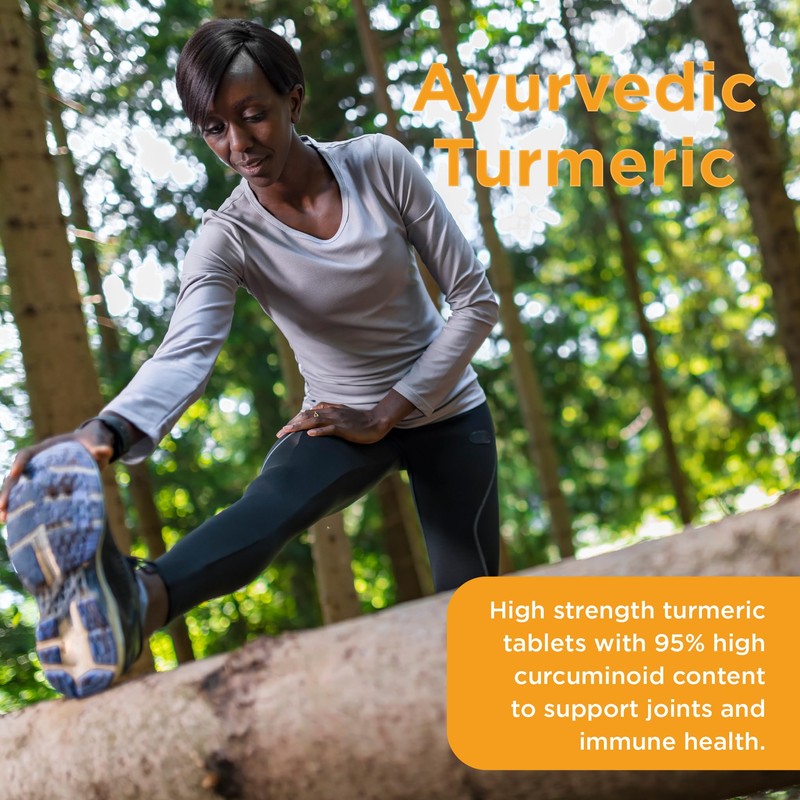 Healthspan Ayurvedic Turmeric | 60 Tablets | 95% high curcuminoid