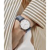 BINLUN Leather Watch Band, Inner Rubber, Breathable, Hybrid, Quick Release