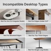 PEGZONE Desk Extender Tray, 28" x 12" Clamp On Desk