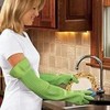 Arms Length Latex All Purpose Cleaning Gloves, Textured Fingers, Pair