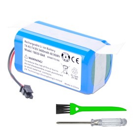 DFTIM 3400Mah Vacuum Battery Compatible for Eufy RoboVac LR20, LR30 Hybrid+, L35 Hybrid+ Robot Vacuum Cleaner Series Number T2996011 CMICR18650F9M-4S1P 14.4V