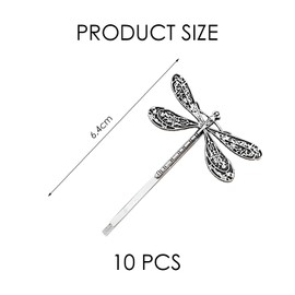 10pcs Dragonfly Clips Creative Dragonfly Hair Clips Girls Hair Accessories Metal Clips Clothes Decoration Hair Clips