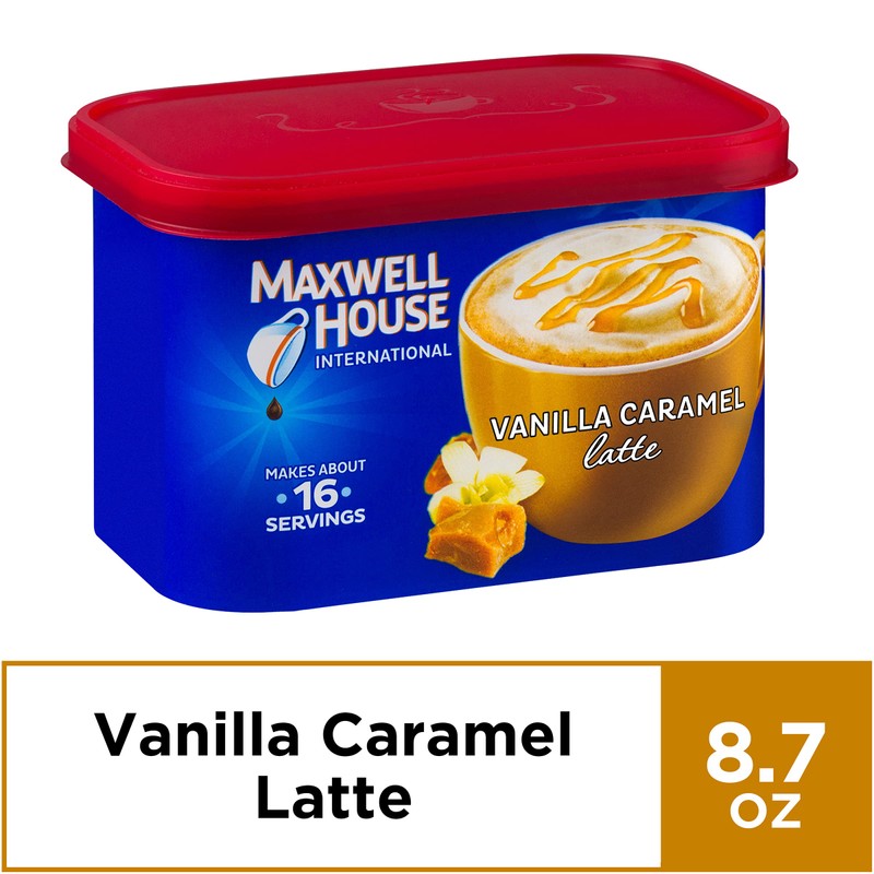 Maxwell House International Vanilla Caramel Latte Mix, 8.7 Oz (Pack