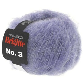 LANA GROSSA Brigitte No. 3 Super Soft, Voluminous Mohair Blend, Hand Knitting Yarn Made from 20% Mohair (Super Kid), 57% Virgin Wool (Merino) and 23% Polyamide, 25 g Wool for Knitting and Crocheting,