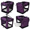 EliteField 4-Door Folding Soft Dog Crate with Curtains, Carrying Bag