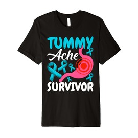 Tummy Ache Survivor Stomach Ache Recovery Funny Premium T-Shirt