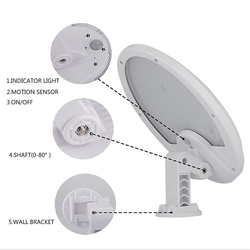 eLEDing Solar Lights Outdoor Super Bright 56 LED Solar Powered