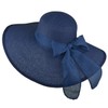 DRESHOW Womens Big Bowknot Straw Hat Floppy Foldable Roll up