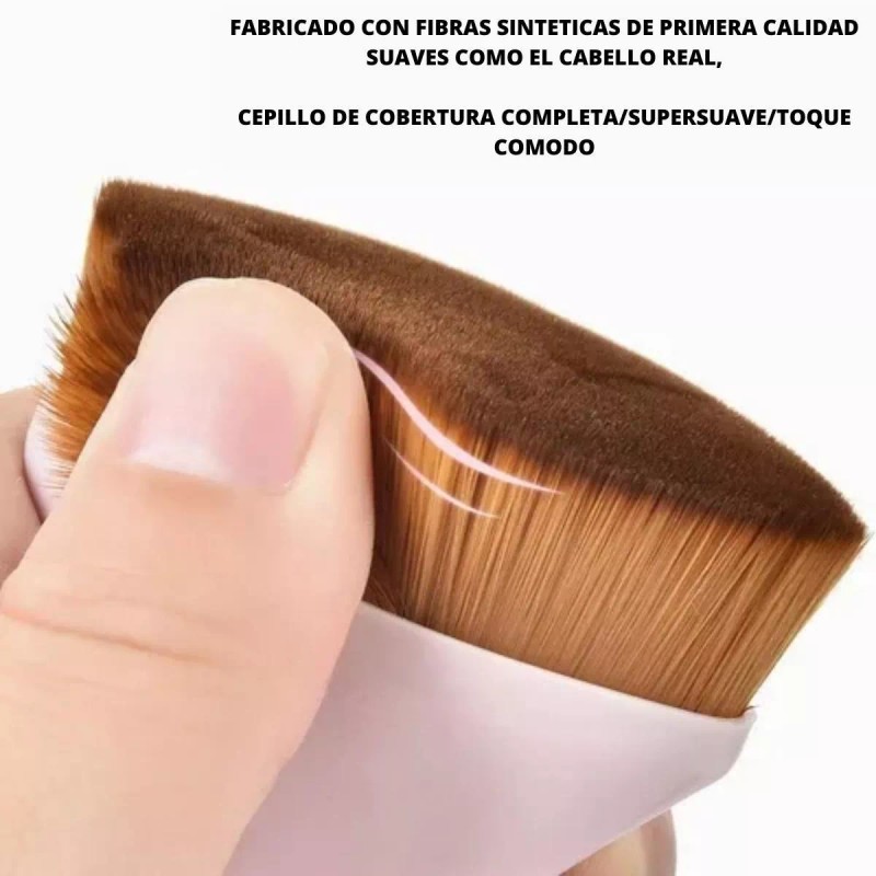 JSBelle Brocha Para Maquillaje Liquido De Base, Brocha Facial Kabuki