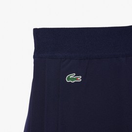 Lacoste Womens Ultra-Dry Golf Skirt with Shorts, Navy Blue/Navy Blue, 0