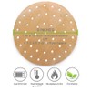 100pcs Unbleached Air Fryer Liners, Vancens 7.5 inches Bamboo Steamer