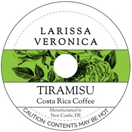 Tiramisu Costa Rica Coffee (Single Serve K-Cup Pods) (Gourmet, Naturally Flavored, Whole Coffee Beans) (12 pods, ZIN: 574847) - 3 Pack