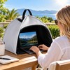 Portable Laptop Sun Shade for Outdoor Work – Foldable Glare-Reducing