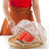 Bamboo Food Serving Tent Natural Handcraft Tray Mesh Food Storage
