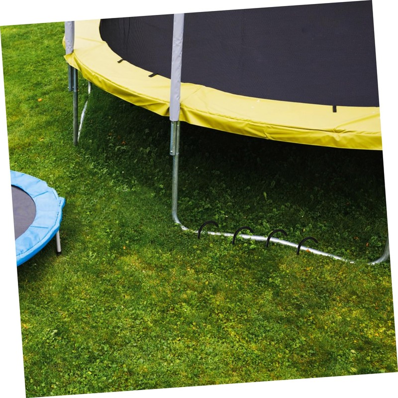 BIUDECO 4pcs Trampoline Stakes Anchors Tent Pegs U-Shaped Stakes Professional
