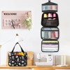 YNNALE Sewing Supply Organizer Bag, Gothic Skull Skeleton Coffin Black