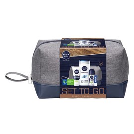 NIVEA MEN Set to Go Sensitive Wash Kit Gift Set