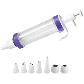 Cake Decorating Pen + 7 Pieces Icing Decoration Tips Dessert Decorator Piping Cream Plastic Nozzles Decorator Pastry Cream Making Set