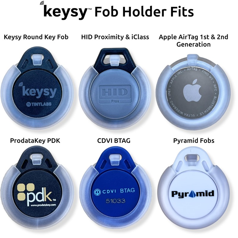 Keysy Key Fob Holder for Watch Band RFID (Clear)