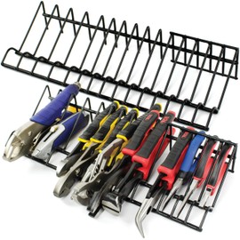 Plier Organizer Rack for Tool Box Storage, Holds Regular and Wide Handle Pliers, Fits Toolbox or Chest Drawers, Durable and Space-Saving Design (2 Pack)