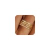 Maxcate Gold Stackable Rings for Women - 14K Really Gold