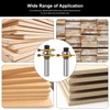 3 Edge T Joint Router Bit 1/4" Shank-Lock Miter Woodworking