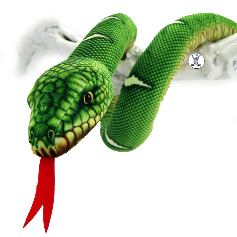 Tree Python Cuddly Toy Snake Green Plush Snake Python Mamba