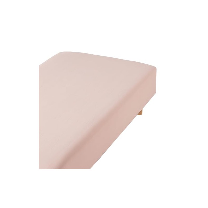 MUJI Washed Fitted Sheet S Pink 84232893