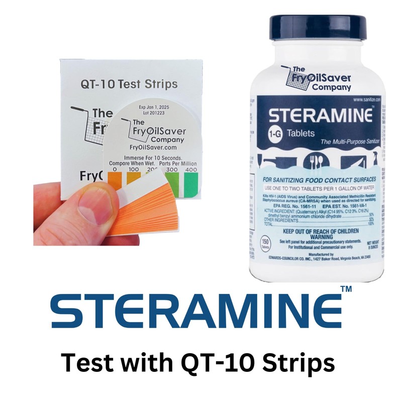 1 Bottle of Steramine Sanitizer Tablets, Multi Purpose Sanitizing Tablets
