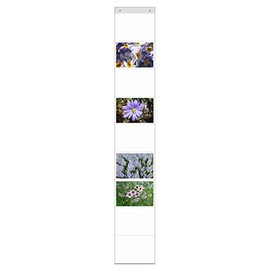 trendfinding DIN A4 Curtain with 9 Pockets Landscape Format Photo Wall Photo Gallery Photo Holder Pocket Curtain Photos A4 Documents (DIN A4 Landscape Format)
