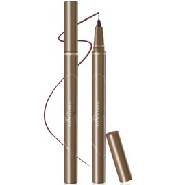 Waterproof Liquid Eyeliner Pen - Felt Tip Eyeliner Pen Black Brown Liquid Eyeliner Pencil, Smudge Proof Eyeliner (Dark brown)