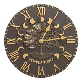 Whitehall Products Times and Seasons Clock, French Bronze