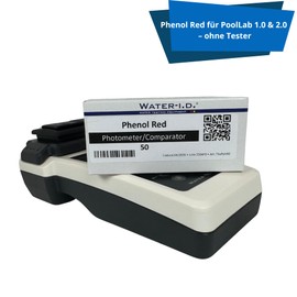 Water Test Reagents for PoolLab 1.0 & 2.0 - pH | 6.5 - 8.4 mg/l (ppm) | Measurement Reagent - Phenol Red. Shelf life of tablet reagents: 2 years. (TbsPph50)