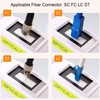 White Fiber Optic Cleaning Box Lightweight SC FC ST LC