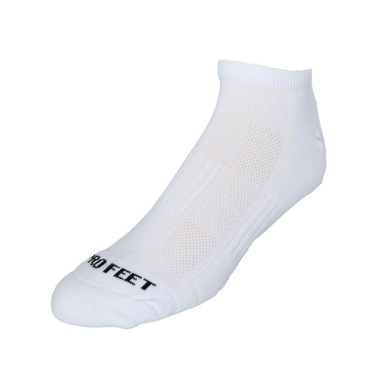 Pro Feet Performance Multi-Sport Polypropylene Low Cut 3-Pack Sock (White)