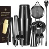 YXT & BEYOND Black Cocktail Shaker Set - 12-Piece Stainless