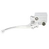 Motoforti Front Silver Tone Metal Motorcycle Brake Master Cylinder Pump