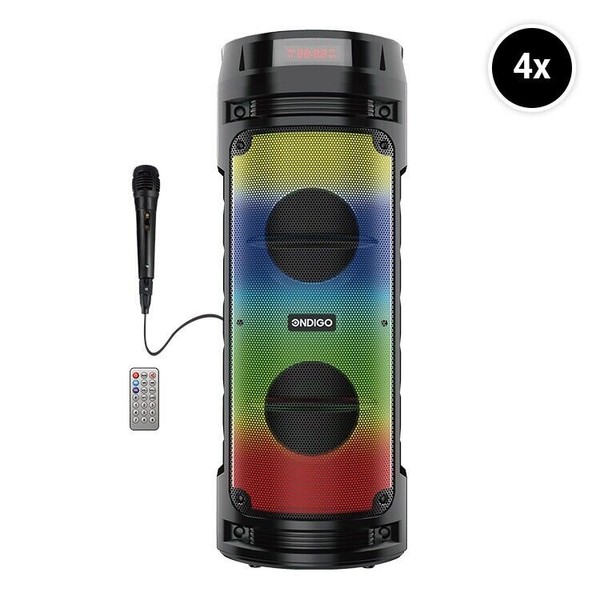 Ondigo T6 Bluetooth Portable Led Speaker w/microphone and remote