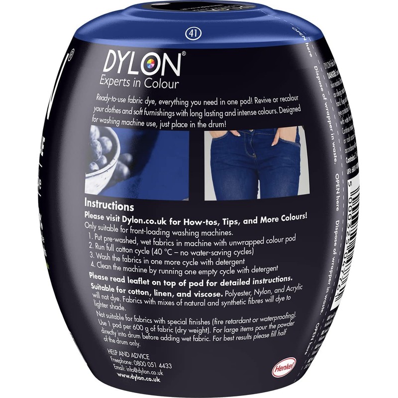 Washing Machine Fabric & Clothes Dye Pod - Jeans Navy