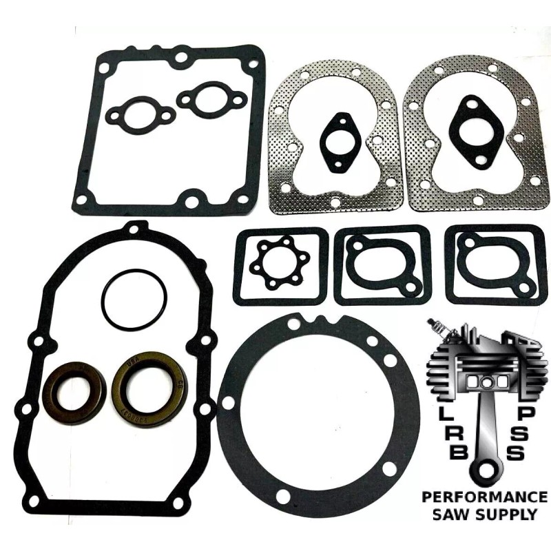 PERFORMANCE SAW SUPPLY COMPLETE GASKET SET WITH CRANKSHAFT SEALS VALVE