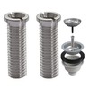 Pack of 2 M12 x 45 Hollow Screw Sink, 304