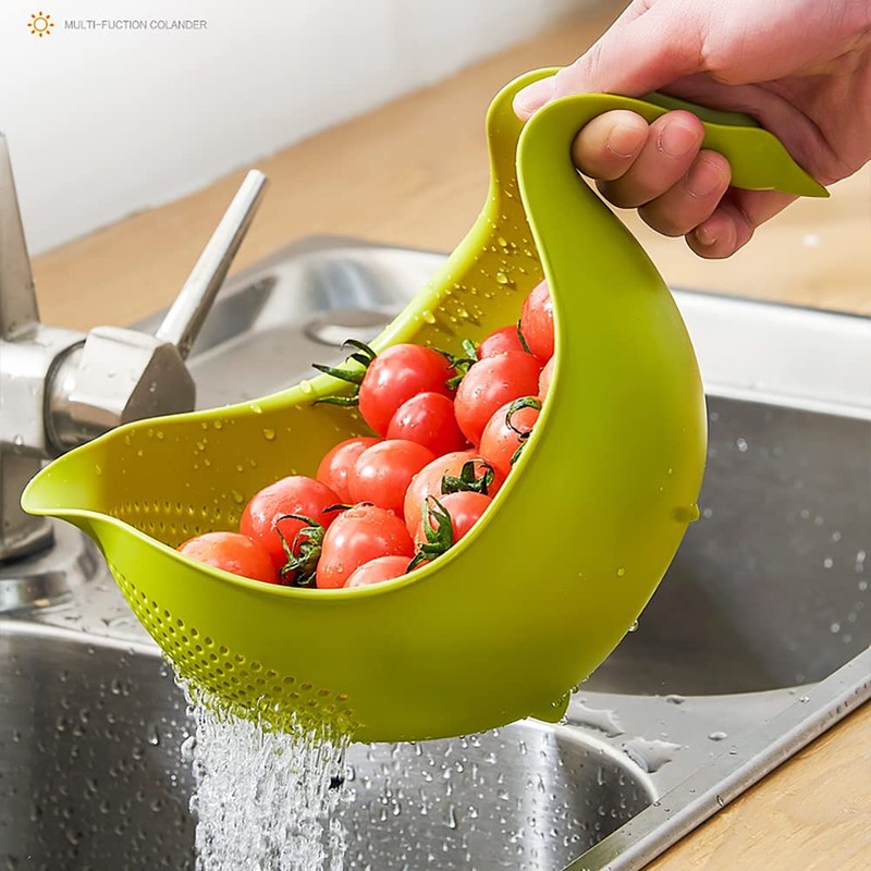 2 Pack Kitchen Colander Strainer Set, Multi-Functional Kitchen Strainers with