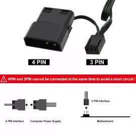 GAMEPOWER Computer Case PC RED Cooling Fan LED 120mm Cooler Quiet Fan