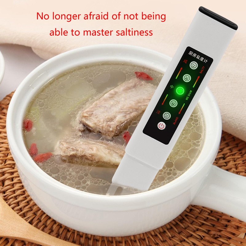 Food Salinity Tester Meter Detector, Salinity Electronic Meter Tester, LED