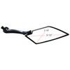 MotorToGo Black Carbon Motorcycle Mirrors for 2006 Yamaha YZF R6