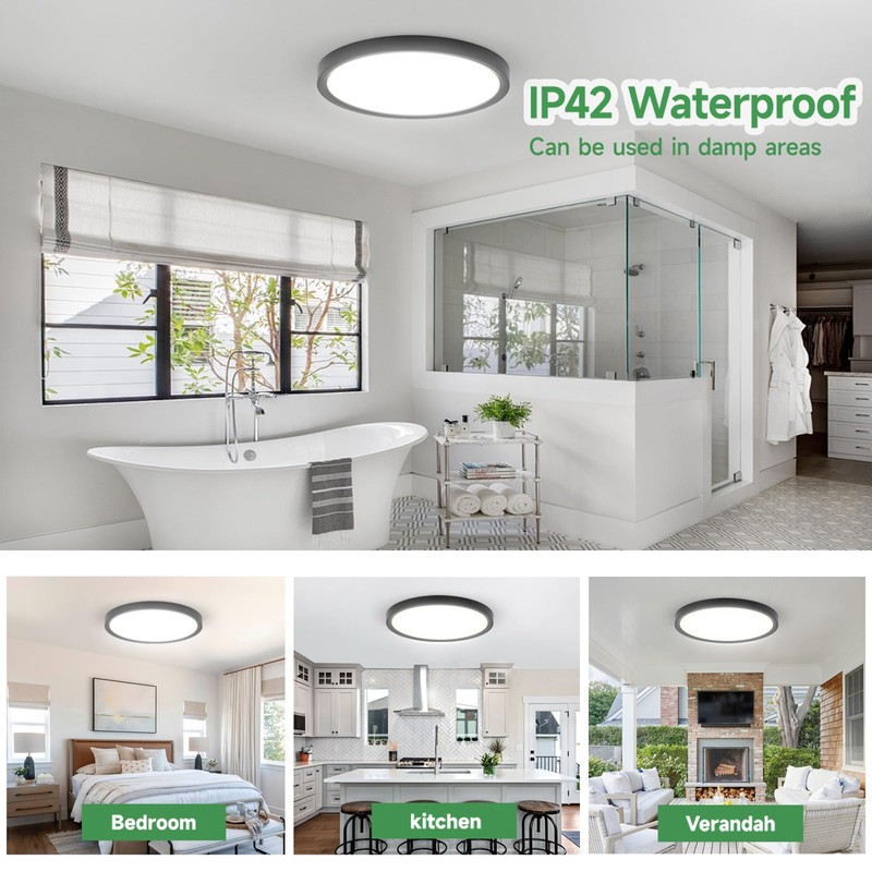 20 inch LED Flush Mount Ceiling Light Fixture,48W Super Slim