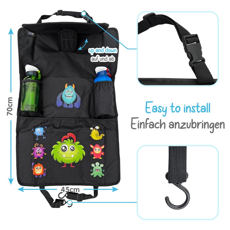 HECKBO 2 x Monster Belt Protectors + 1 x Monster