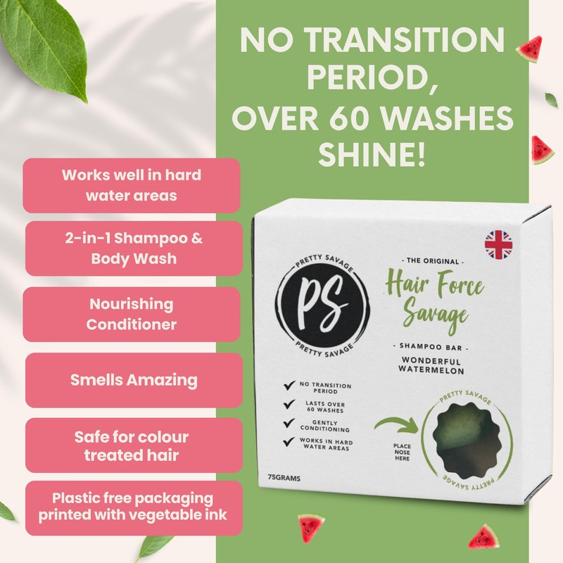Pretty Savage Pretty Savage Vegan Friendly Shampoo Bar Hair Force