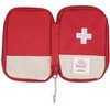 Red Portable Mini First Aid Pouch,Outdoor Camping Home Survival First
